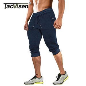 TACVASEN 3/4 Cotton Capri Pants Men's Joggers